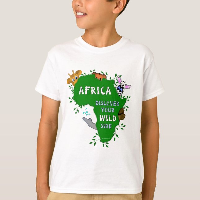 Camiseta África selvagem (Frente)