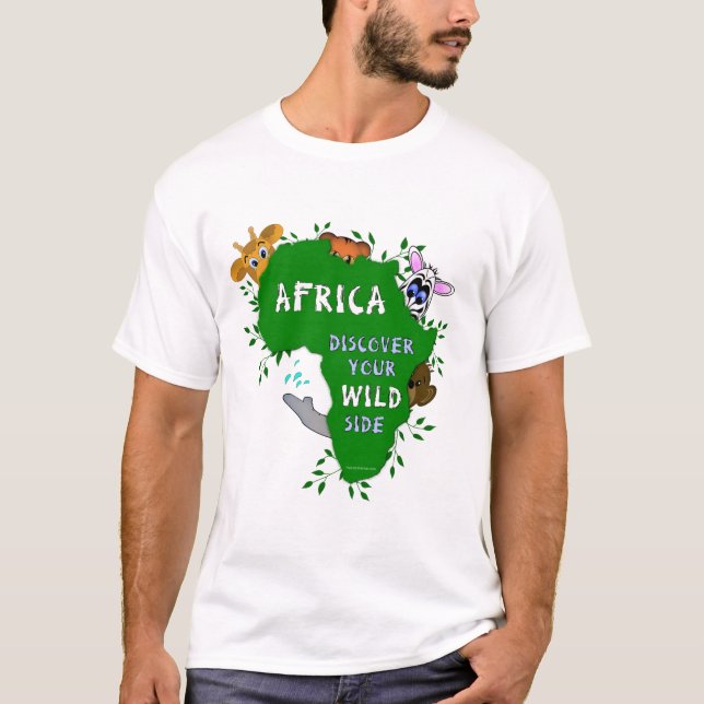 Camiseta África selvagem (Frente)