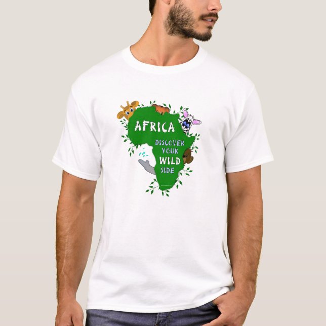 Camiseta África selvagem (Frente)