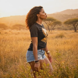Camiseta África Sem Desculpas. Guepardo | Orgulho Africano