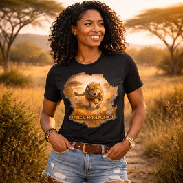 Camiseta África Sem Desculpas. Guepardo | Orgulho Africano