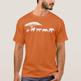 Camiseta Africa The Big Five Animals Design Kids Toddler BI