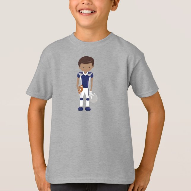 Camiseta African American Boy, American Football, Rugby (Frente)