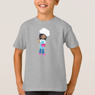 Camiseta African American Girl, Baking, Baker, pastelaria