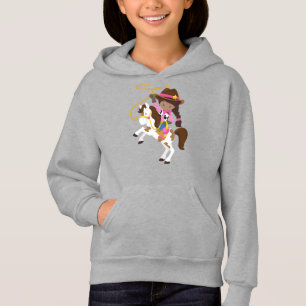Camiseta African American Girl, Cowgirl, Xerife, Laço