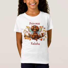 Camiseta African American Girl Woodland Princess