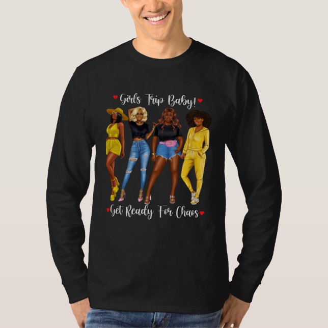 Camiseta African American Girls Trip Black Girls Tracksuit  (Frente)