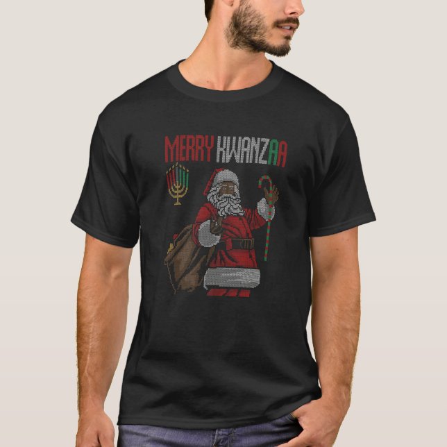 Camiseta African American Holiday Pride Happy Kwanzaa Ugly  (Frente)