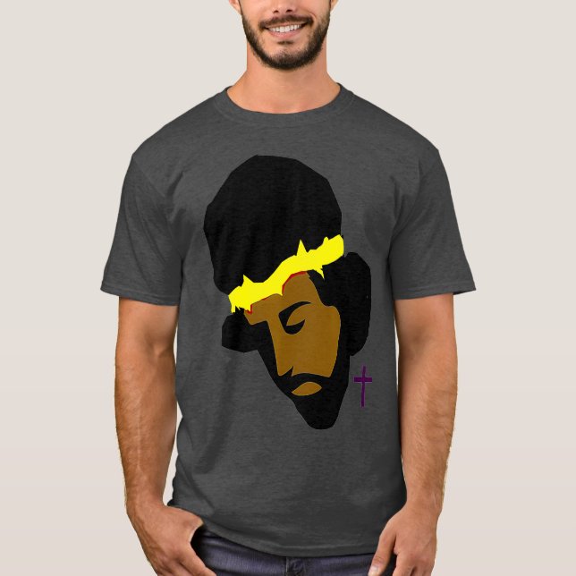 Camiseta AFRICAN AMERICAN    JESUSBlack Jesus Art (Frente)