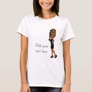 Camiseta African American Princess Diva Custom T Shirt