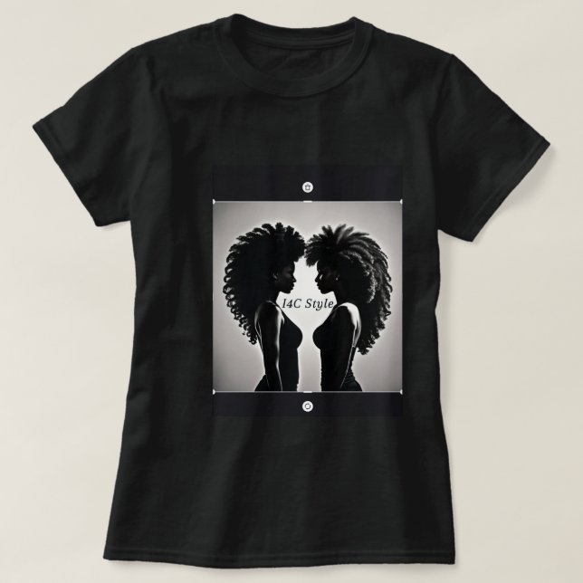 Camiseta African American Styles, Black Beauty And Fashion (Frente do Design)