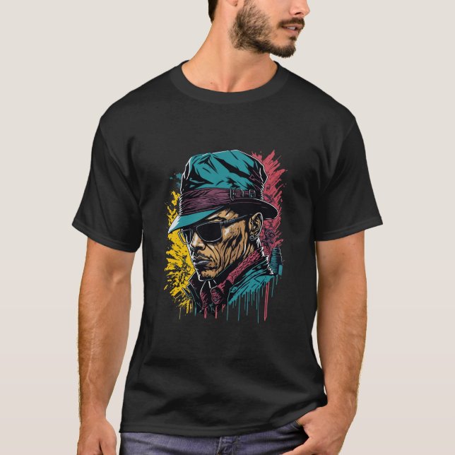 Camiseta African American vintage mafia 40s Gangster  (Frente)