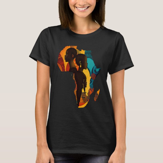 Camiseta African Continent Black History  4 (Frente)