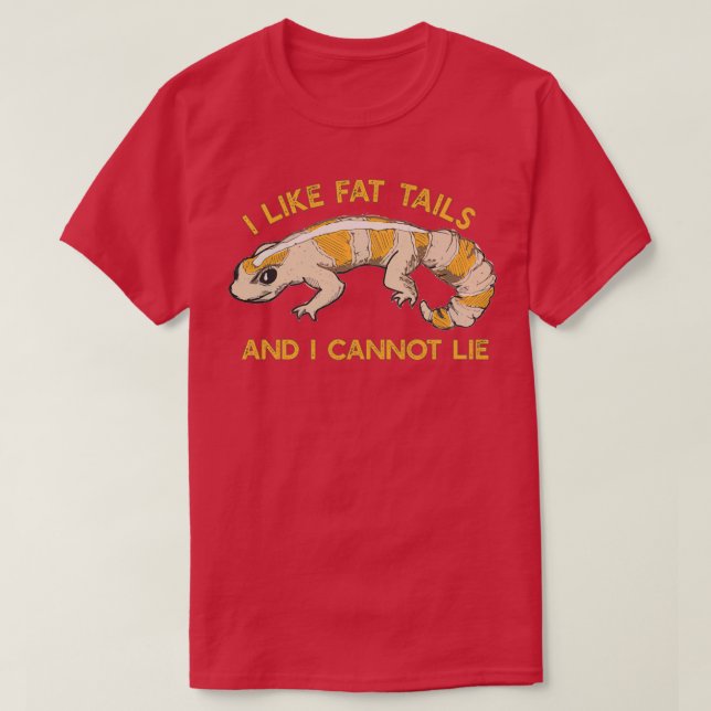 Camiseta African Fat Tailed Gecko  (Frente do Design)
