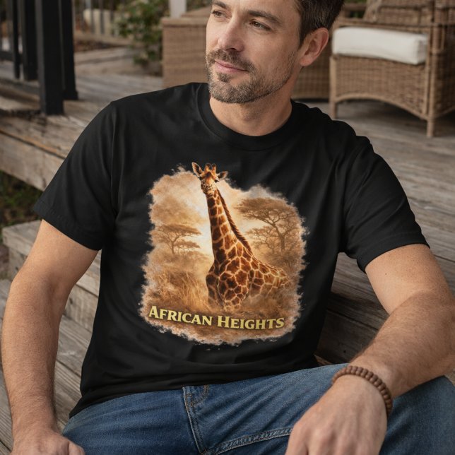 Camiseta African Heights Giraffe | African Wildlife Pride (Criador carregado)