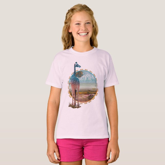 Camiseta AFRICAN HERITAGE Girafa Bebê (Frente Completa)