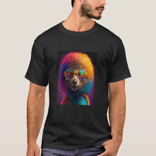 Camiseta African Otter Pride Pop Black Afro Otter (Frente)