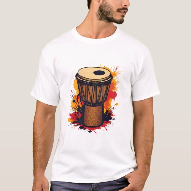 Camiseta African Percussion Art (Frente)