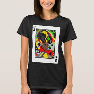 Camiseta African Queen Card Melanin Black Pride Blm Junetee
