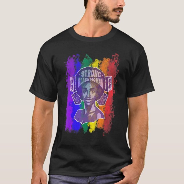 Camiseta African Techno Frenchcore Hardcore Goa Queen Tranc (Frente)
