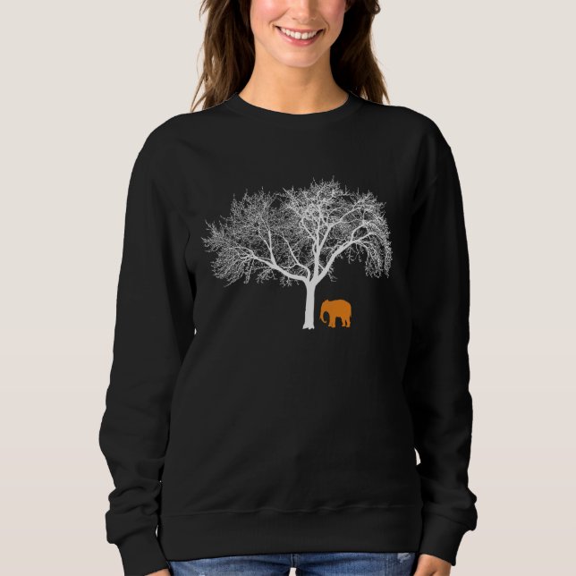 Camiseta African Wildlife Elephant Modern Minimal (Frente)