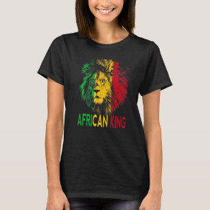 Camiseta Africano-Americano História Leão Mulheres Homens C