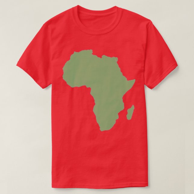 Camiseta Africano Continente Mapeia os Maiores Homens Afric (Frente do Design)