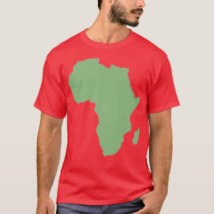 Camiseta Africano Continente Mapeia os Maiores Homens Afric