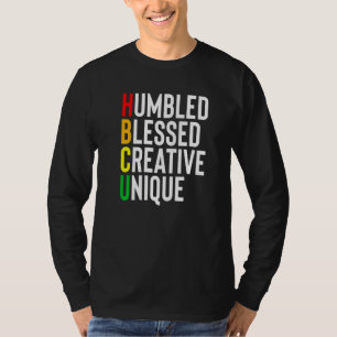 Camiseta Africano humilde Abençoado Criativo Único Univ Neg