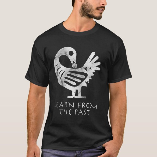Camiseta Afro Adinkra Sankofa Aka Aprenda Com O Passado (Frente)