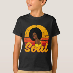 Camiseta Afro Afro Disco Soul Mela, afro Americano dos anos