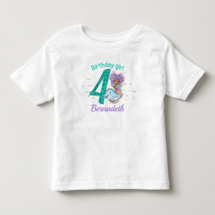 Camiseta Afro-Americana do 4º Aniversário