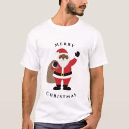 Camiseta Afro-Americana Santa Claus