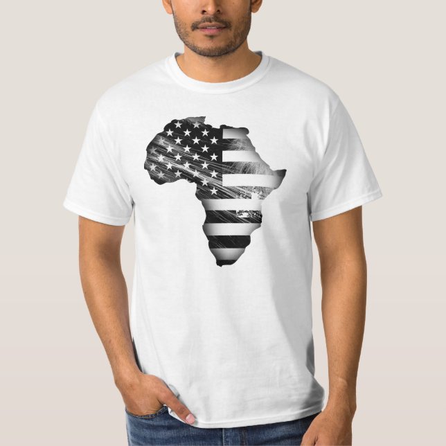 Camiseta Afro-americano orgulhoso (Frente)