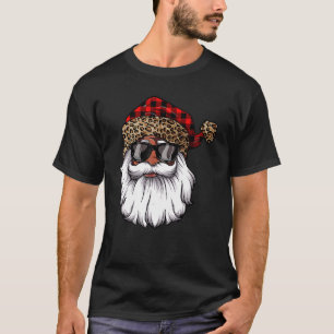 Camiseta Afro-americano Papai Noel Negro Natal Leopa