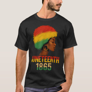 Camiseta Afro-Americano Rainha Negra Afro-Menina Décima Sex