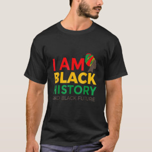 Camiseta Afro-Americano, sou negro no mês da história