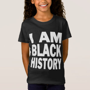 Camiseta Afro-americanos Herança Mês Afro I é Negro H