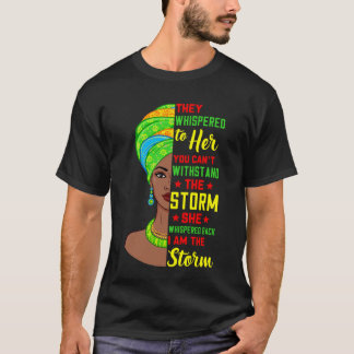 Camiseta Afro Black History Month African Woman I Am The St