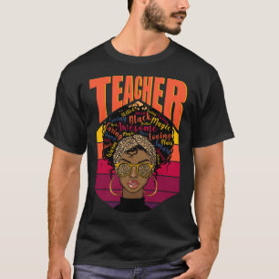 Camiseta Afro Black Women Professora Melanin Smart African