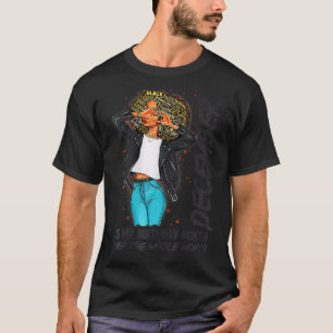Camiseta Afro Bloqueia Dezembro É Meu Aniversário É O Quem