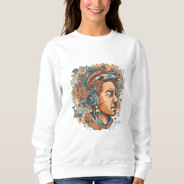 Camiseta Afro Boho Queen - Colorida Artística (Frente)
