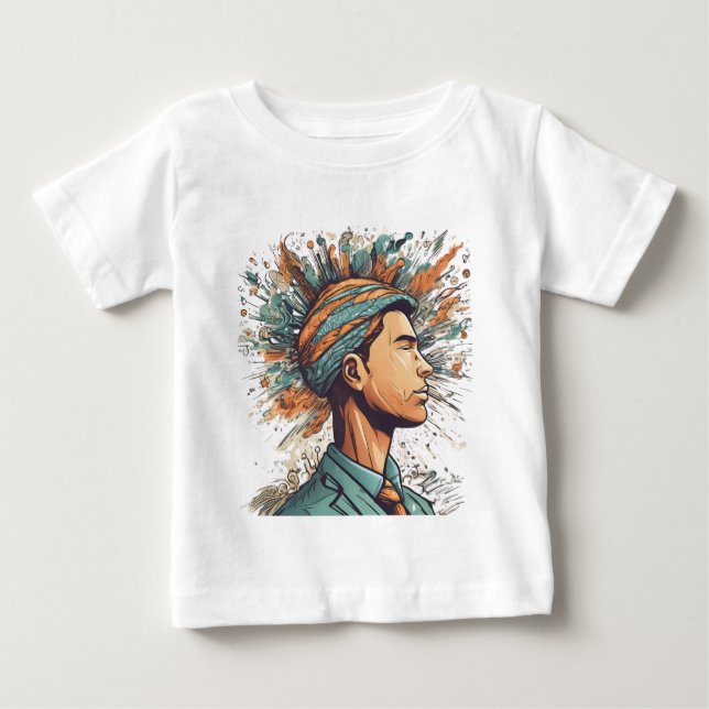 Camiseta Afro Boho Queen - Colorida Artística (Frente)