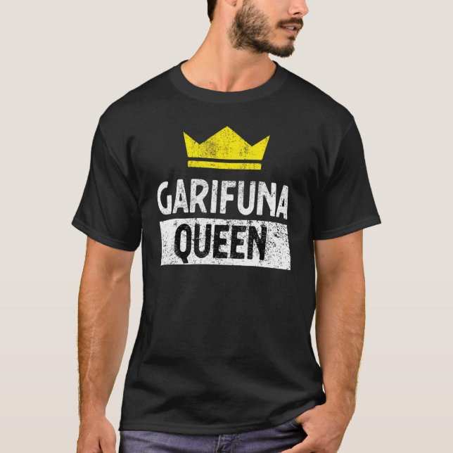 Camiseta Afro Caribe Garifuna Queen (Frente)