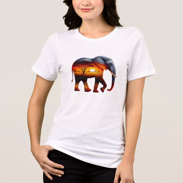 Camiseta Afro-Elefante (Frente)