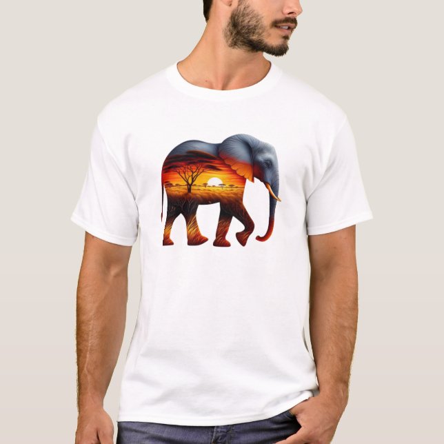 Camiseta Afro-Elefante (Frente)