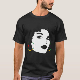 Camiseta Afro Girl African American Black Woman Graphic