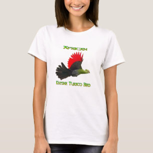 Camiseta Afro Knysna Turaco Bird