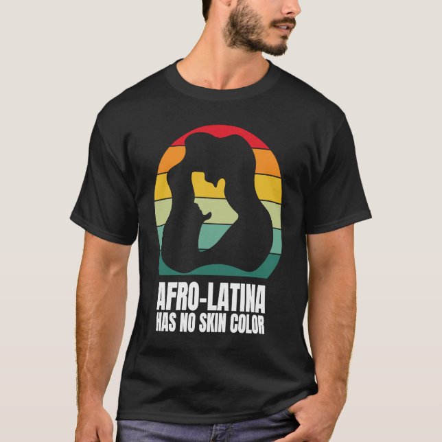 Camiseta Afro Latina African American Culture Latina Pride  (Frente)