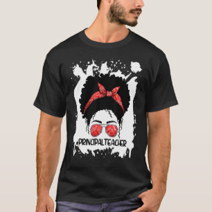 Camiseta Afro Messy Diretor Professor 1rua Dia Da Escola